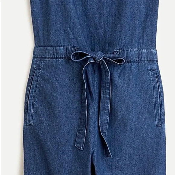 J Crew Boatneck Jumpsuit in Chambray - Picture 7 of 7
